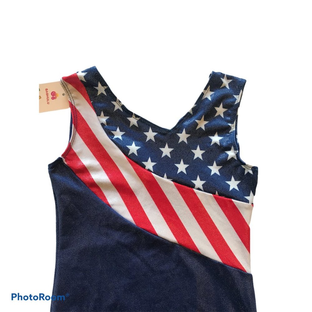 BAOHULU Girls Leotards for Gymnastics Patriotic - Picture 4 of 10